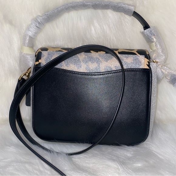 Coach Cassie Crossbody Bag 19 With Leopard Print New - Picture 3 of 16